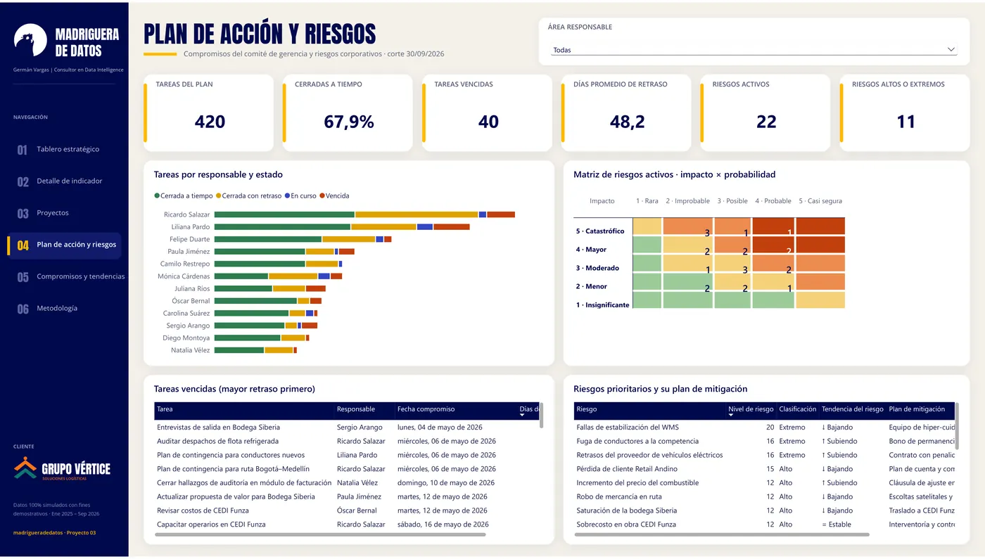 Action plan & risks