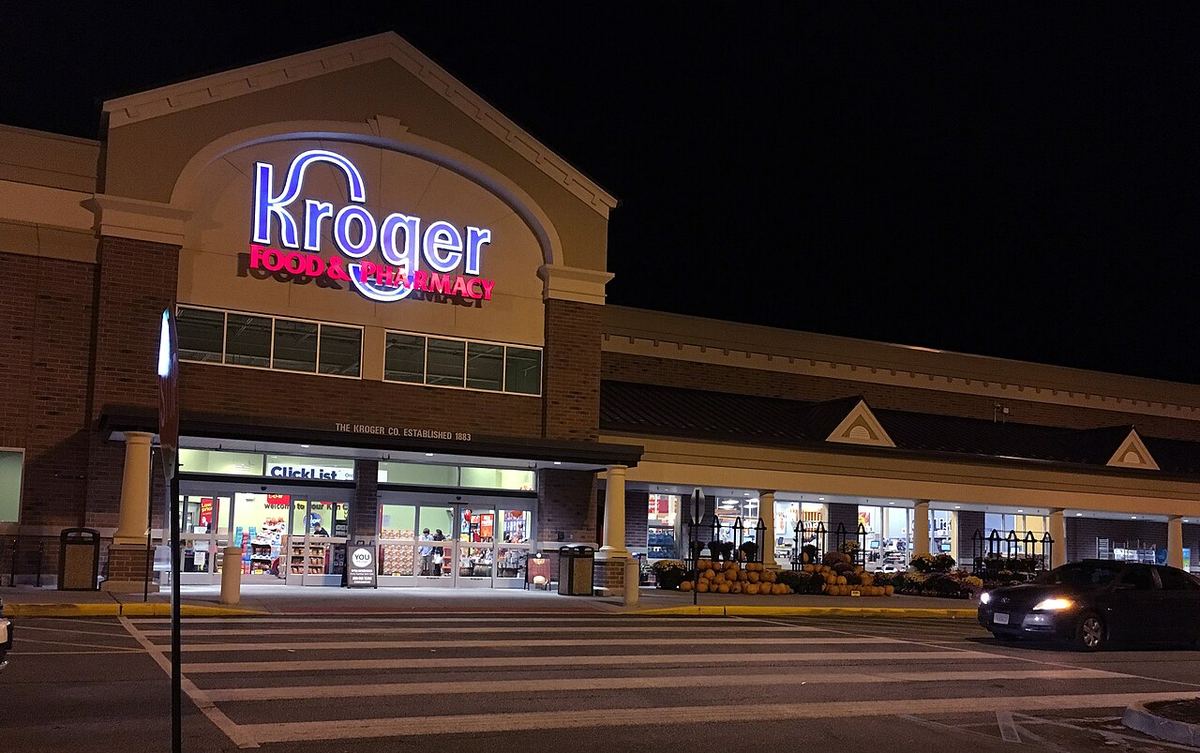 A Kroger supermarket in Virginia, US.