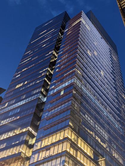 La torre de The New York Times en Manhattan.